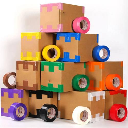 Colored packing tape for moving